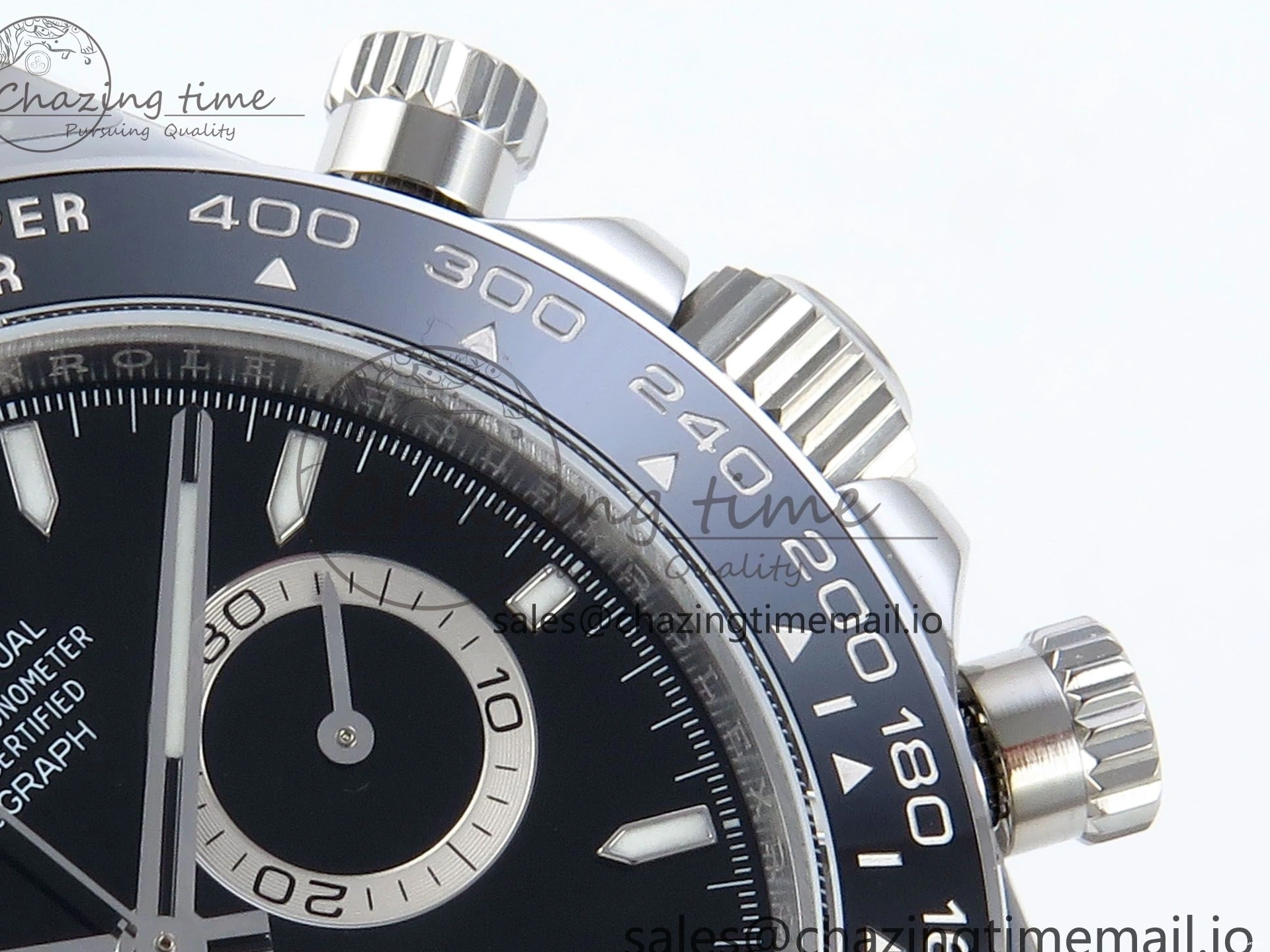 SH4131 QF on Black Edition Strap 126500 SS Daytona Bracelet 1:1 Best V5 Dial 0302